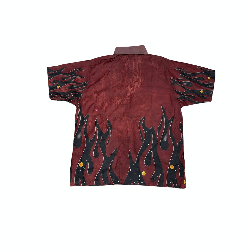 BlackHour Flame Button Shirt